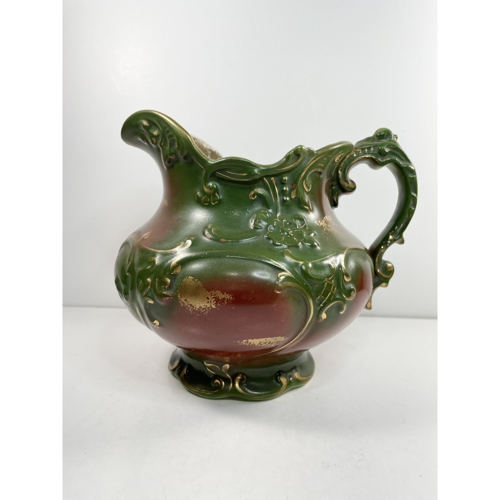 Vintage Haynes Balts 22 red green and gold accents Pitcher